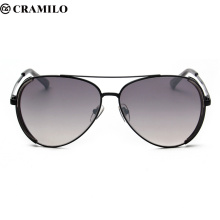 Cramilo alta calidad moda gris hormiga gafas de sol hombres mujeres lentes gafas de sol Oculos masculino vidrio lunette de soleil F2043